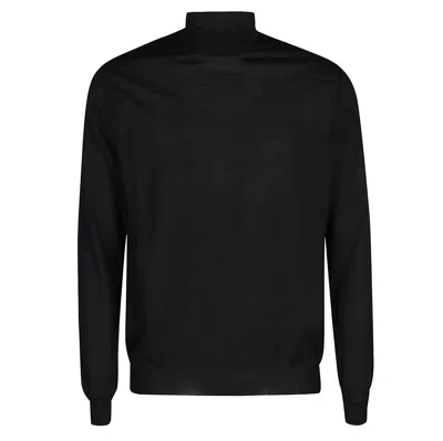 Malo Turtleneck Sweater In Black