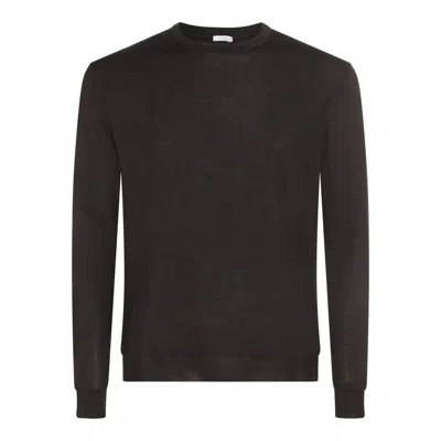 Malo Sweaters Blacks And Greys In Brown