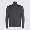Malo Ribbed Turtleneck Crewneck Sweater In Gray