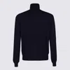 Malo Crewneck Sweater With Long Sleeves And Turtleneck In Blue