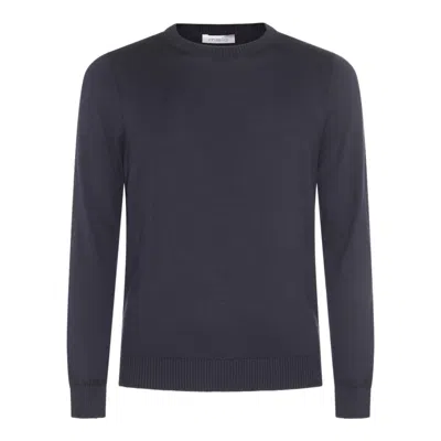 Malo Sweaters Blue And Green In Black
