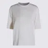 Malo Knit Crewneck Short Sleeve Plain In White