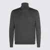 Malo Ribbed Turtleneck Crewneck Sweater In Gray