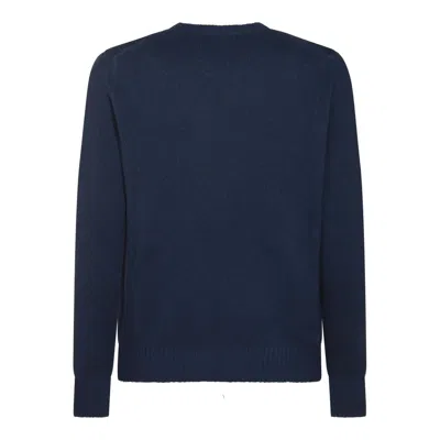 MALO MALO BLUE WOOL KNITWEAR