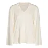 Malo Knitwear V-neck Long Sleeves Soft Texture In Neutral