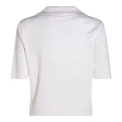 MALO MALO WHITE WOOL POLO SHIRT