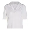 Malo White Wool Polo Shirt