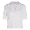 Malo White Wool Polo Shirt
