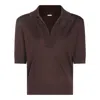 Malo Brown Wool Polo Shirt