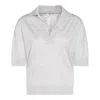 Malo White Wool Polo Shirt In Multicolor