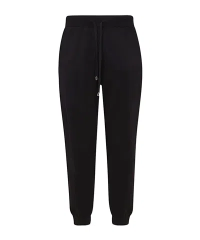 Malo Tapered Drawstring Track Pants In Black