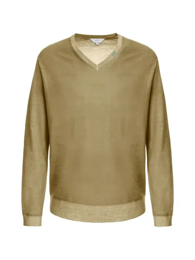 Malo Tavolozza Knitted Sweater In Neutral