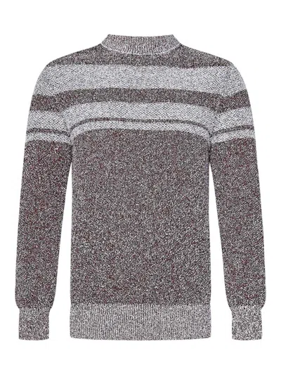 MALO TERRY-EFFECT MELANGE BLEND KNIT SWEATER