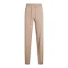 Malo Relaxed Fit Trousers Elastic Waistband In Neutral