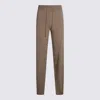 Malo Elasticated-waistband Drawstring Trousers In Brown
