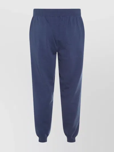 Malo Trousers Featuring Elastic Waistband In Purple