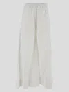 Malo Pantaloni A Palazzo In Cotone In White
