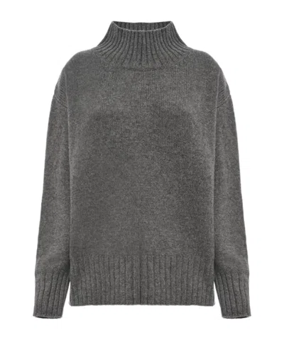 Malo Turtle Neck In Luxury Cashmere In Rock Gray