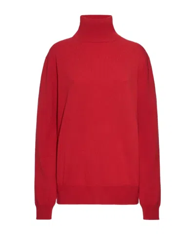 Malo Turtle Neck In Luxury Cashmere In Vitality Red