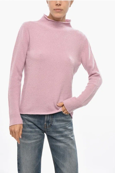 Malo Turtleneck Cashmere Blend Sweater In Pink