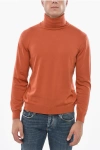 Malo Turtleneck Pure Cashmere Sweater In Brown