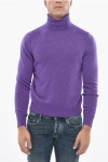 Malo Turtleneck Pure Cashmere Sweater In Blue