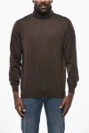 Malo Turtleneck Pure Cashmere Sweater In Brown