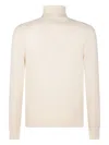 Malo Turtleneck Ribbed-hem Sweater In Neutral