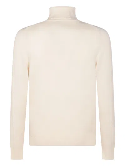 Malo Turtleneck Ribbed-hem Sweater In Neutral
