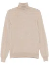 Malo Shaved Cyclist Turtleneck Knitwear Basics In Brown