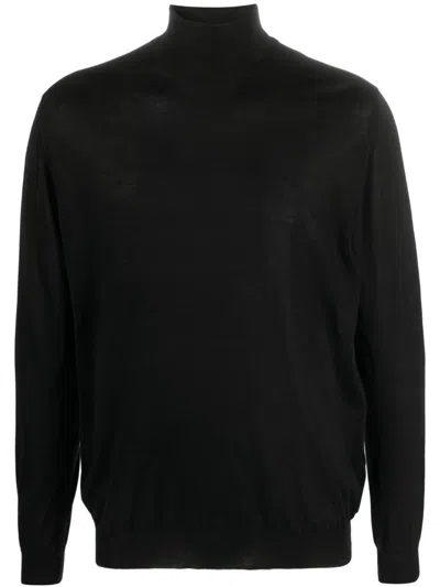 Malo Turtleneck Sweater In Black