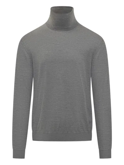Malo Turtleneck Sweater In Gray