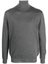 Malo Turtleneck Sweater In Gray