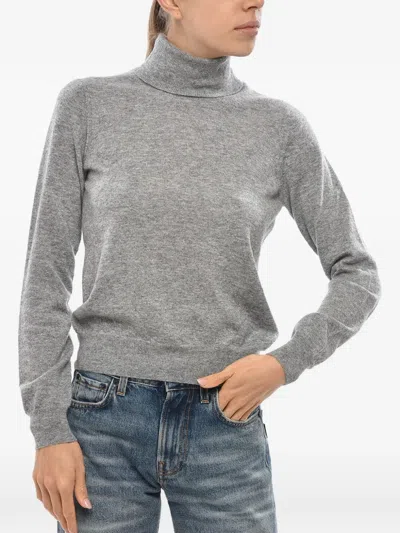 Malo Turtleneck Sweater In Gray