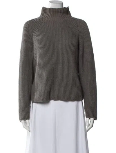 Pre-owned Malo Turtleneck Sweater In Grey