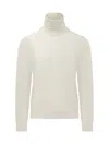 Malo Man Turtleneck Off White Size 42 Cashmere In White