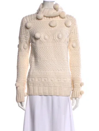 Pre-owned Malo Turtleneck Sweater In Neutrals