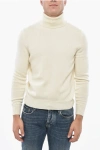 Malo Turtleneck Wool And Cashmere Sweater In Multi