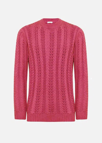 Malo Unisex Crew Neck Sweater In Cashmere And Cotton In Brown