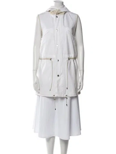 Pre-owned Malo Utility Jacket In White