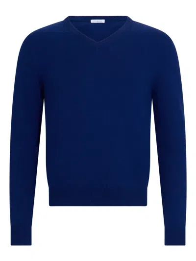 Malo V-neck Sweater In Blue