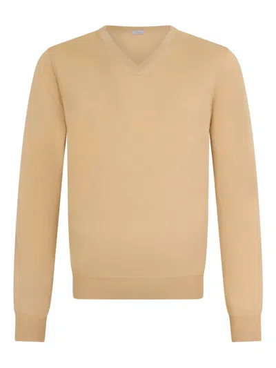 Malo V-neck Sweater In Brown