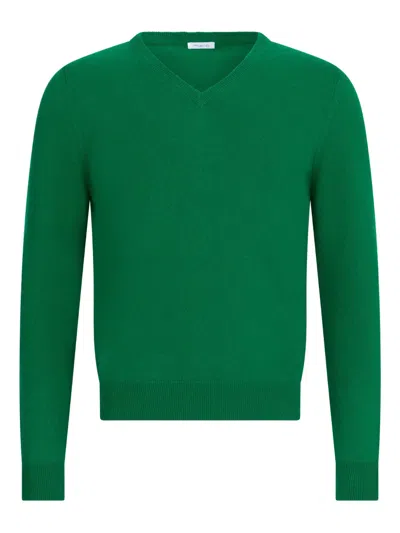 Malo V-neck Sweater In Green