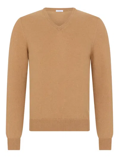 Malo V-neck Sweater In Brown