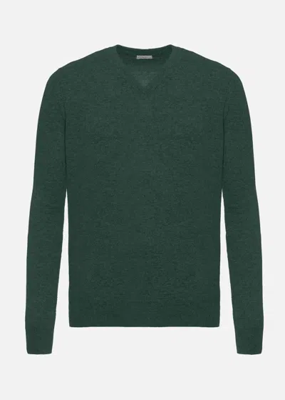 Malo V-neck Sweatshirt In Cashmere