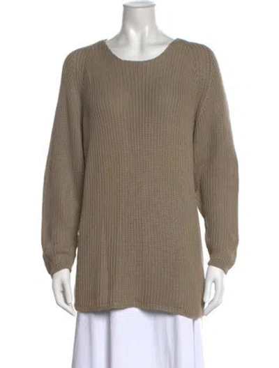 Pre-owned Malo Vintage Crew Neck Sweater In Neutrals