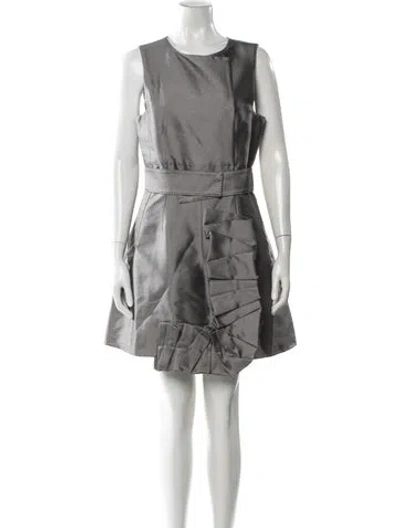 Pre-owned Malo Vintage Mini Dress In Gray