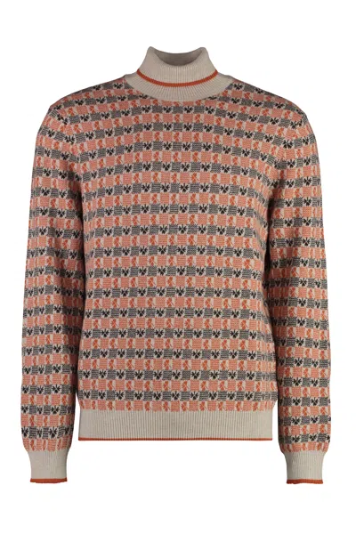 Malo Virgin Wool And Cashmere Pullover In Multicolor