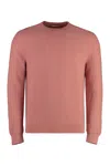 Malo Virgin Wool And Cashmere Pullover In Salmon Pink
