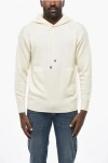 Malo Virgin Wool And Cashmere Sweater With Hood In White